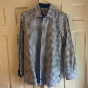 English Laundry blue checkered in great condition size 17.5
